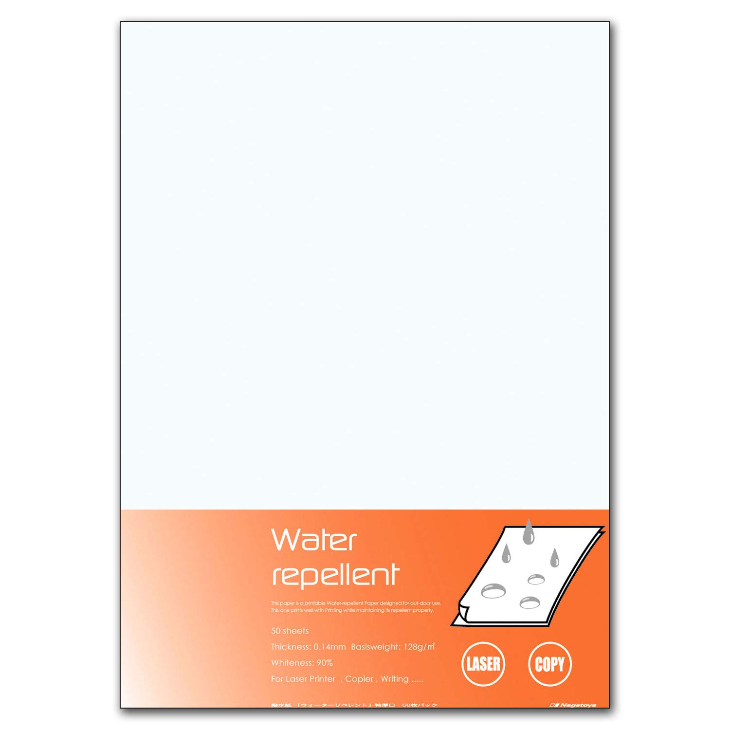 Nagatoya Shoten Nagatoya Водоотталкивающая бумага Водоотталкивающая A3 Специальная толстая горловина 50 листов Na-WR302 [0380302]