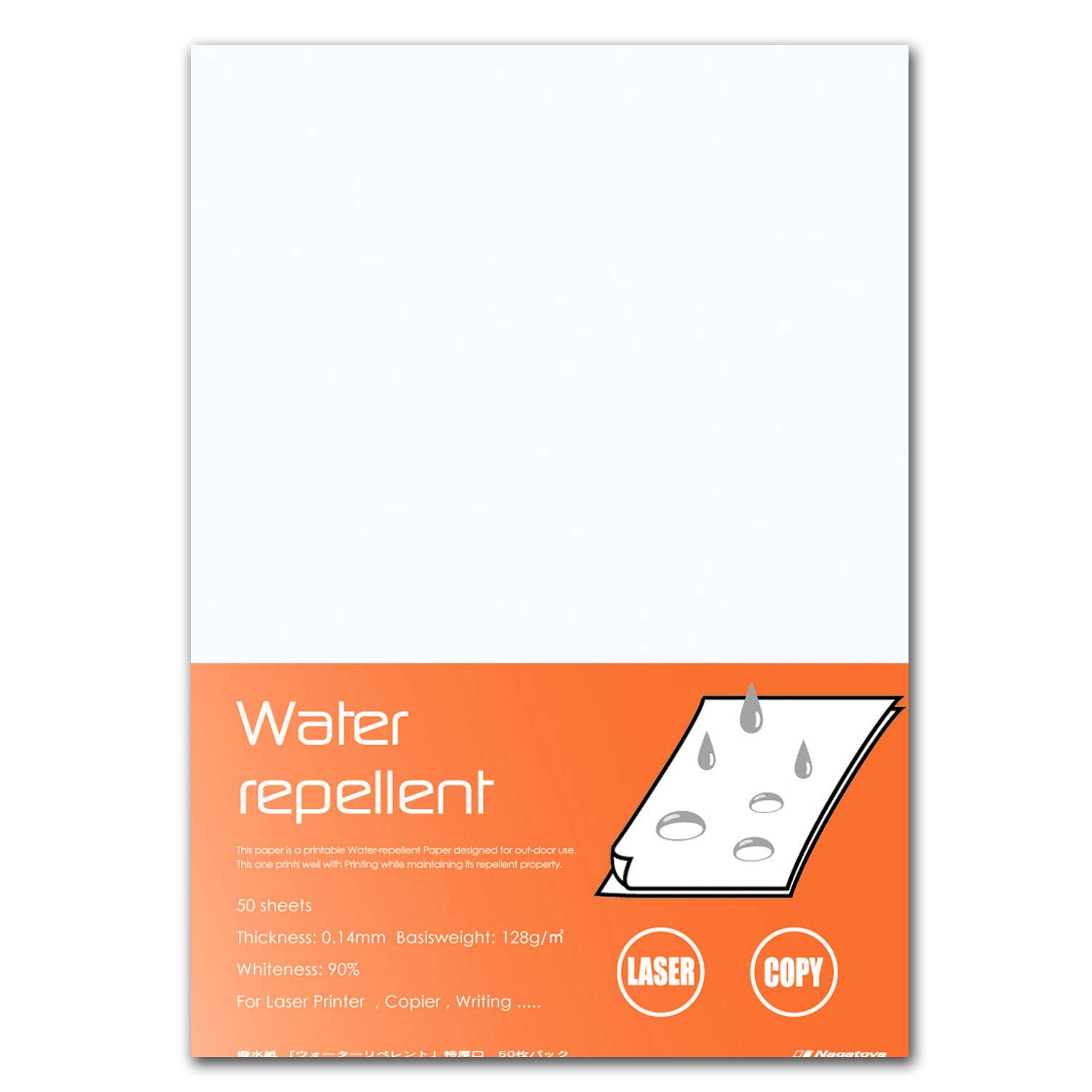 Водоотталкивающая бумага Nagatoya Shoten A4, очень плотная, 50 листов [водоотталкивающая] Na-WR301